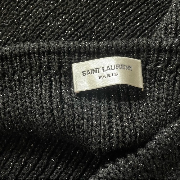 Saint Laurent black knit dress sz Small NWT - Picture 4 of 7